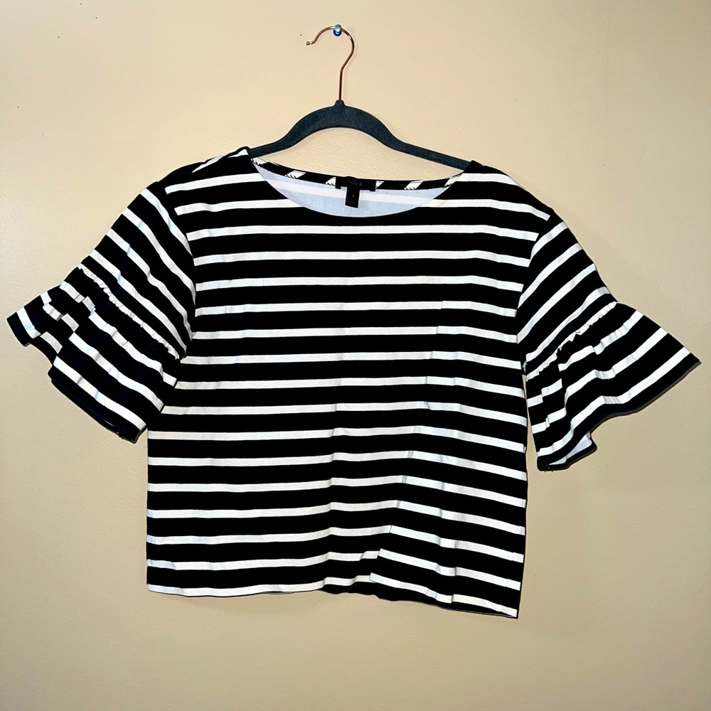 J Crew cropped blouse